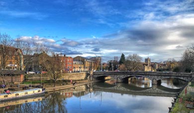 Maidstone Town Centre by the River Medway